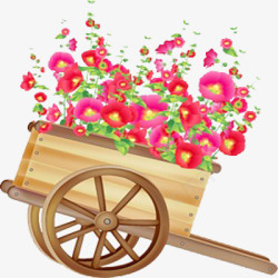 美丽牵牛花一车小花高清图片