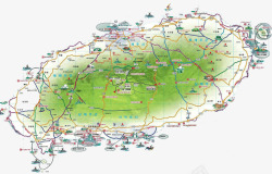 韩国济州岛韩国济州岛地图高清图片