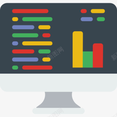 电脑显示框分析图标图标