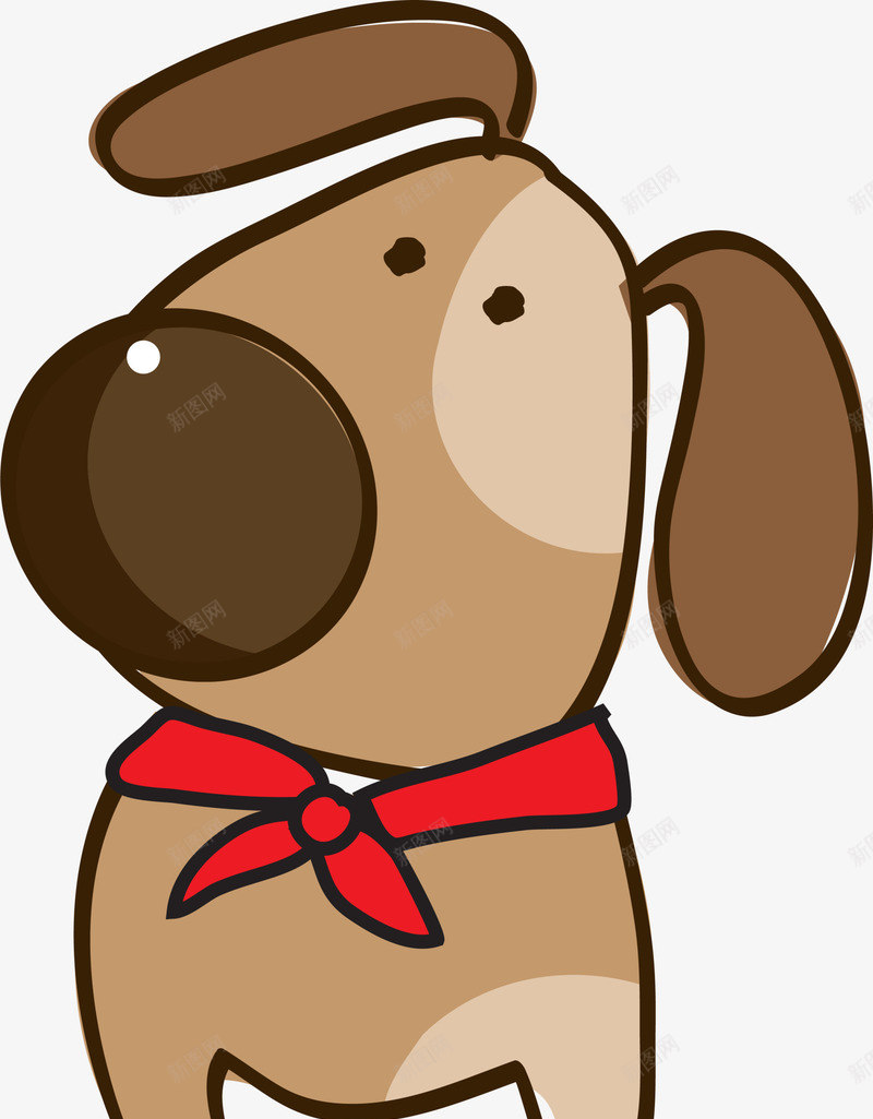咖啡色可爱小狗png免抠素材_88icon https://88icon.com 动物 卡通 可爱 咖啡色 小狗 犬 童趣 装饰图案