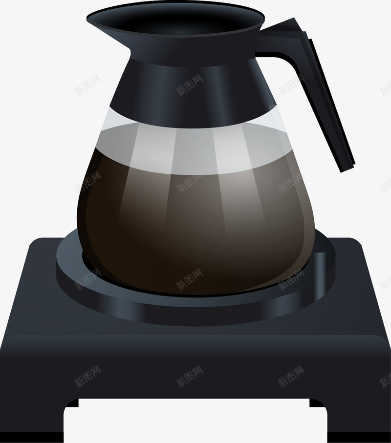 手绘咖啡壶png免抠素材_88icon https://88icon.com 写实 加热壶 咖啡壶 手绘 水壶 装饰