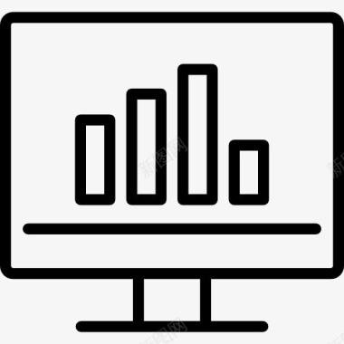 矢量显示器分析图标图标