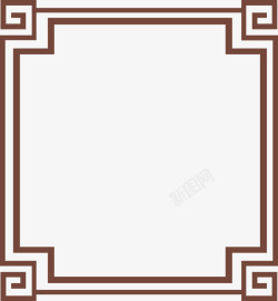 棕色简约框架边框纹理素材