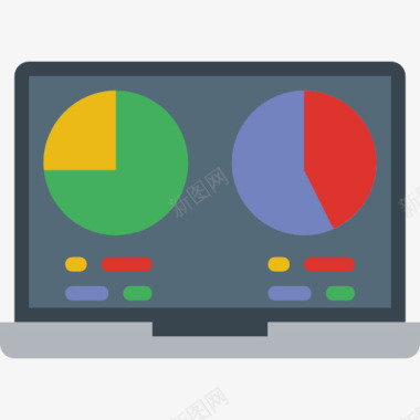 电脑显示框分析图标图标