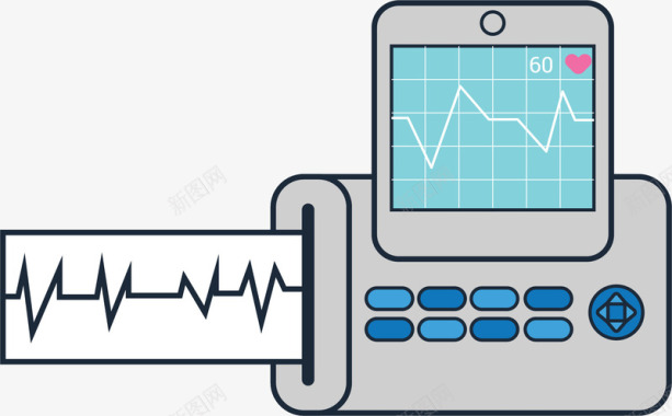 心脏图心脏检查设备图标图标