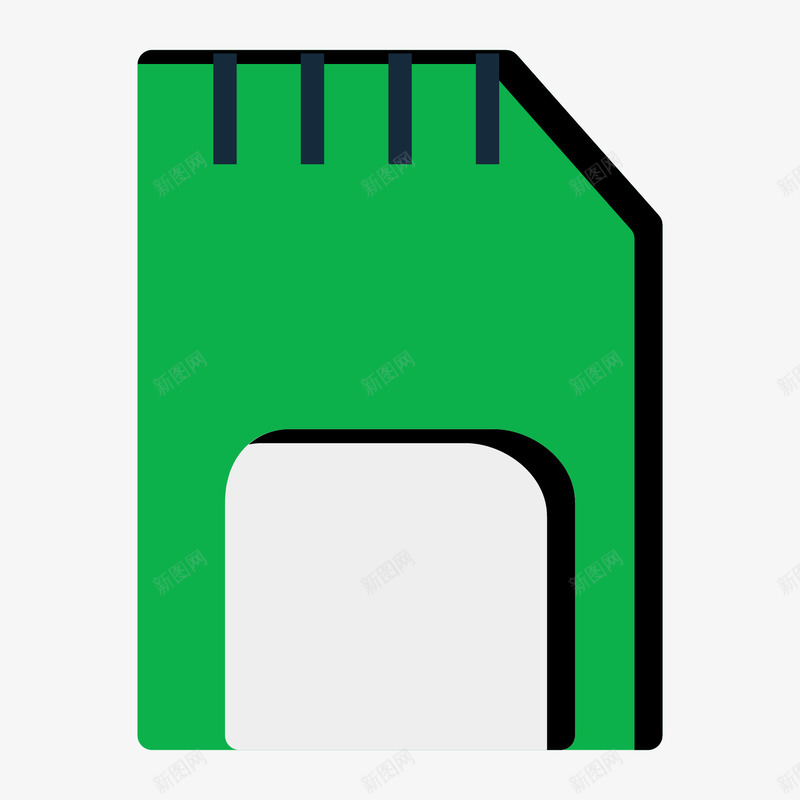 绿色的电话卡png免抠素材_88icon https://88icon.com 手绘 电话卡 绿色