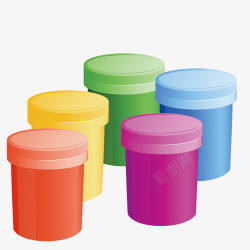 涂料桶颜料涂料桶高清图片