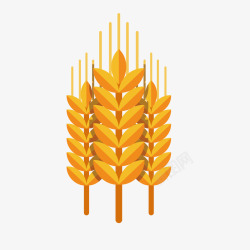 金色麦穗丰收季节素材