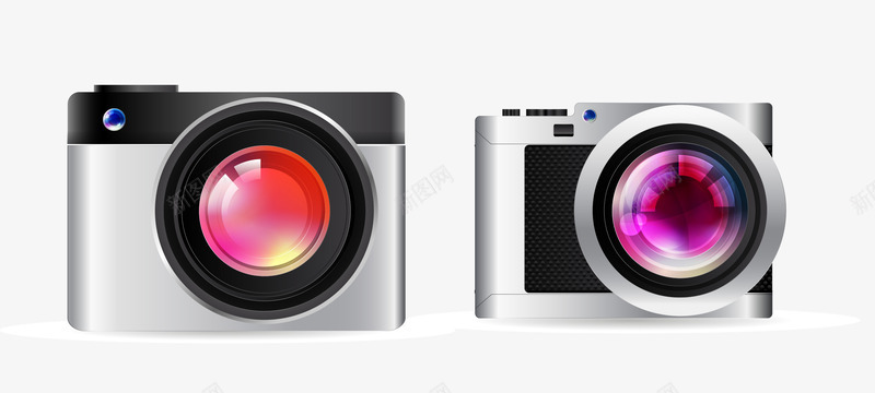 手绘白色的相机png免抠素材_88icon https://88icon.com 写实 手绘 照相机 相机 镜头