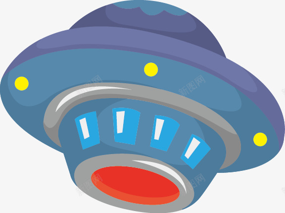 UFOpng免抠素材_88icon https://88icon.com UFO 元素 卡通 扁平 童趣