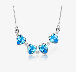 蓝宝石纯银项链素材