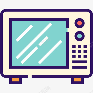 厨房用具微波炉图标图标