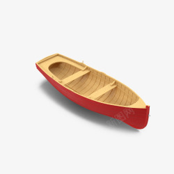 木制划桨船素材