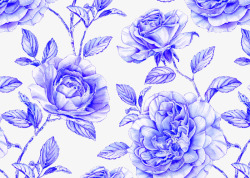 紫色花卉背景图案素材