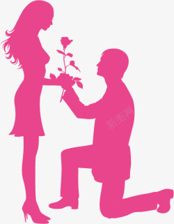 粉色求婚背景素材