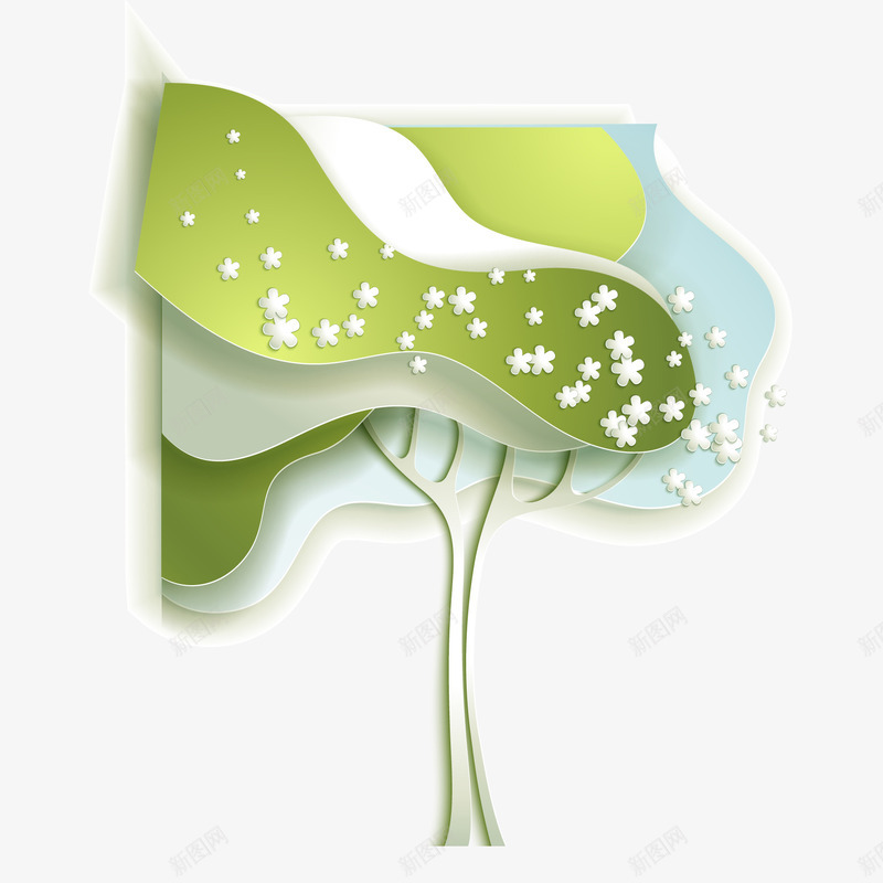 3D树木png免抠素材_88icon https://88icon.com 3D树木 卡通树 底纹背景 树木插画 纸质背景 绿色 自然环保