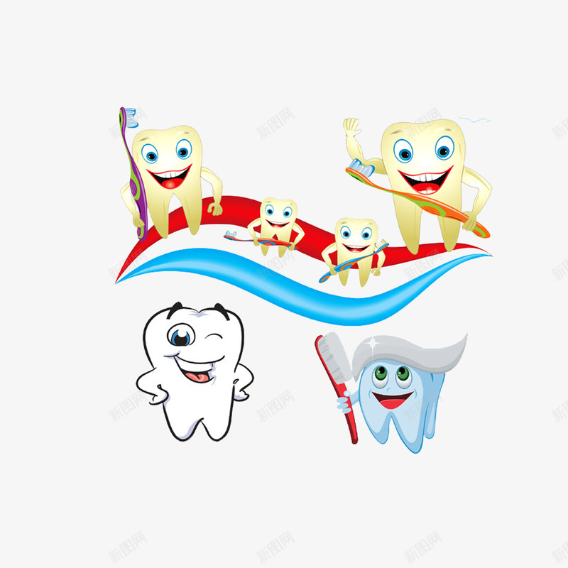 保护牙齿卡通插画png免抠素材_88icon https://88icon.com 保护牙齿 爱护牙齿 牙齿