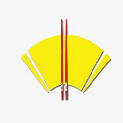 一双红筷子素材