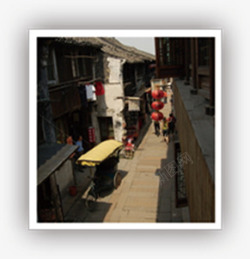 江南小镇街道美景素材