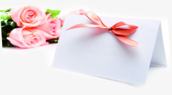白色简单信件花朵母亲节素材