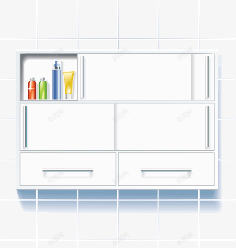 卡通厨房橱柜png免抠素材_88icon https://88icon.com 卡通 厨房 家具 家居 橱柜