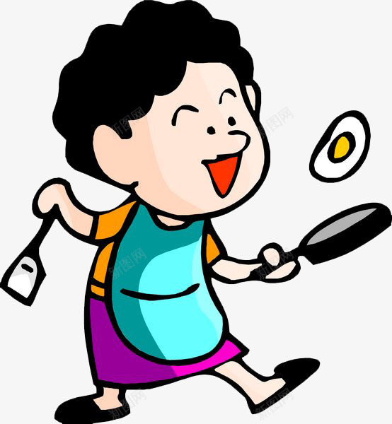 装饰厨房png免抠素材_88icon https://88icon.com 做菜 卡通 厨师 美味 菜品研发 鸡蛋
