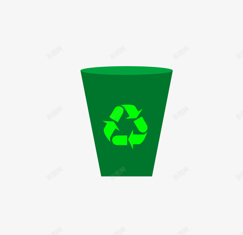 可再生能源物品垃圾桶png免抠素材_88icon https://88icon.com 卡通手绘 可再生 垃圾桶 循环利用 绿色 能源