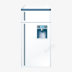 智能电冰箱卡通智能电冰箱矢量图高清图片