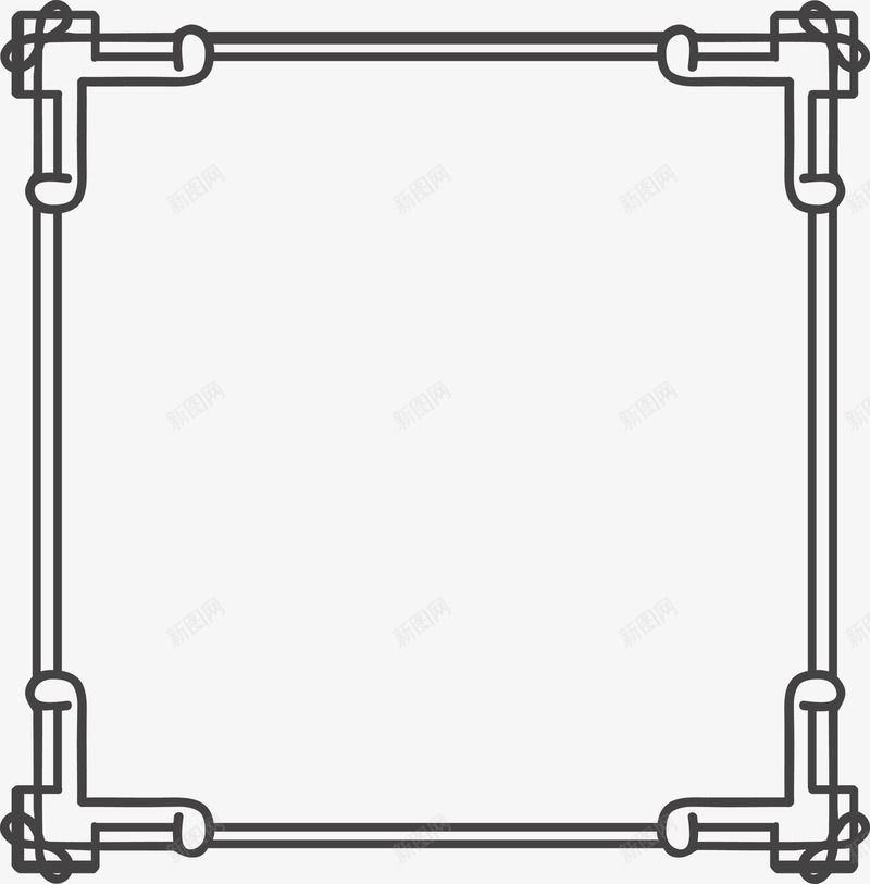 中国风边框png免抠素材_88icon https://88icon.com 中国风 极简 框架 简约 花纹 边框 黑色