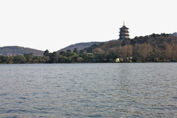雷锋塔复古特色风景建筑杭州地标图高清图片