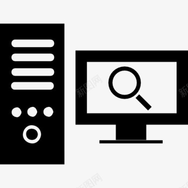 ps电脑界面计算机搜索界面符号图标图标