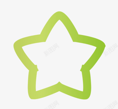 绿色五角星图标图标