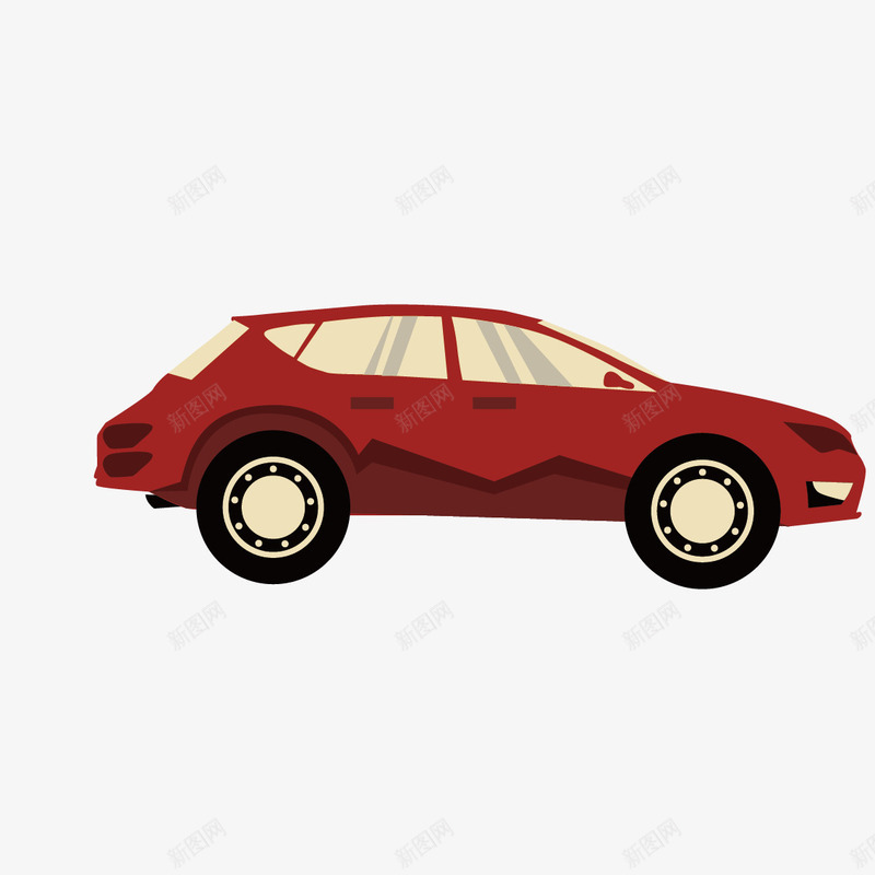 小车png免抠素材_88icon https://88icon.com 交通工具 小车 扁平