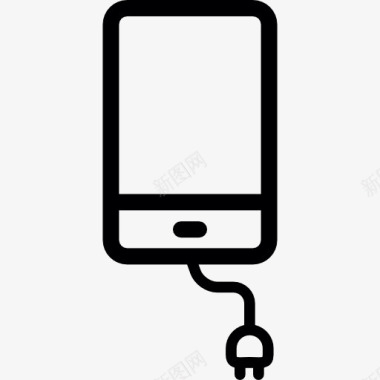 技术充电的手机图标图标