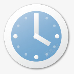 时钟蓝色的锡耶纳图标图标