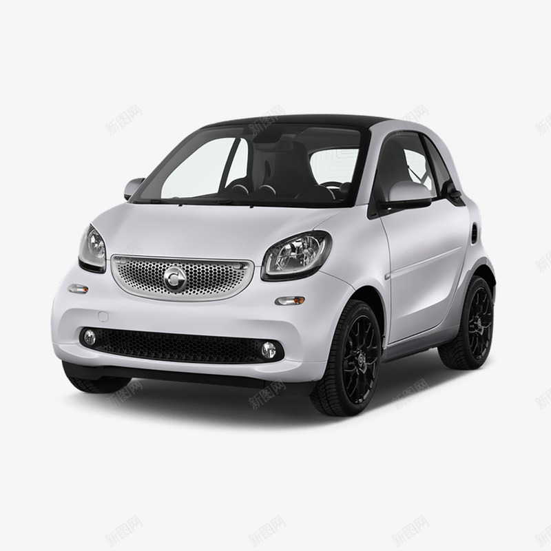 奔驰smartpng免抠素材_88icon https://88icon.com 奔驰smart 小车 汽车 轿车 银白色