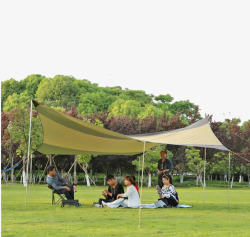 四脚雨棚遮阳棚阳伞户外帐篷高清图片