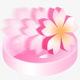 粉色春天粉色可爱系统桌面白色化妆盒图标图标