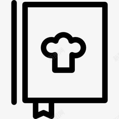 厨师食谱书图标图标