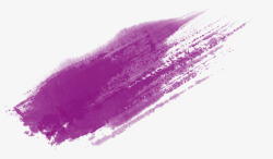 紫色清新颜料效果元素素材