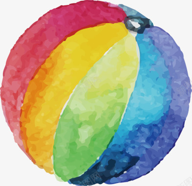 水彩绘面包水彩绘南瓜球图标矢量图图标