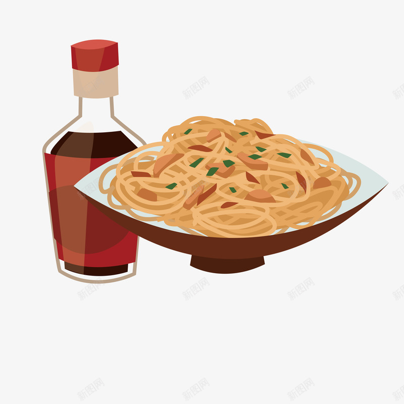 酱油拉面png免抠素材_88icon https://88icon.com 特色小吃 特色拉面 矢量源文件 美食街 街头美食