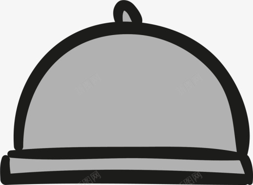 浅灰色底纹饭馆食物图标图标