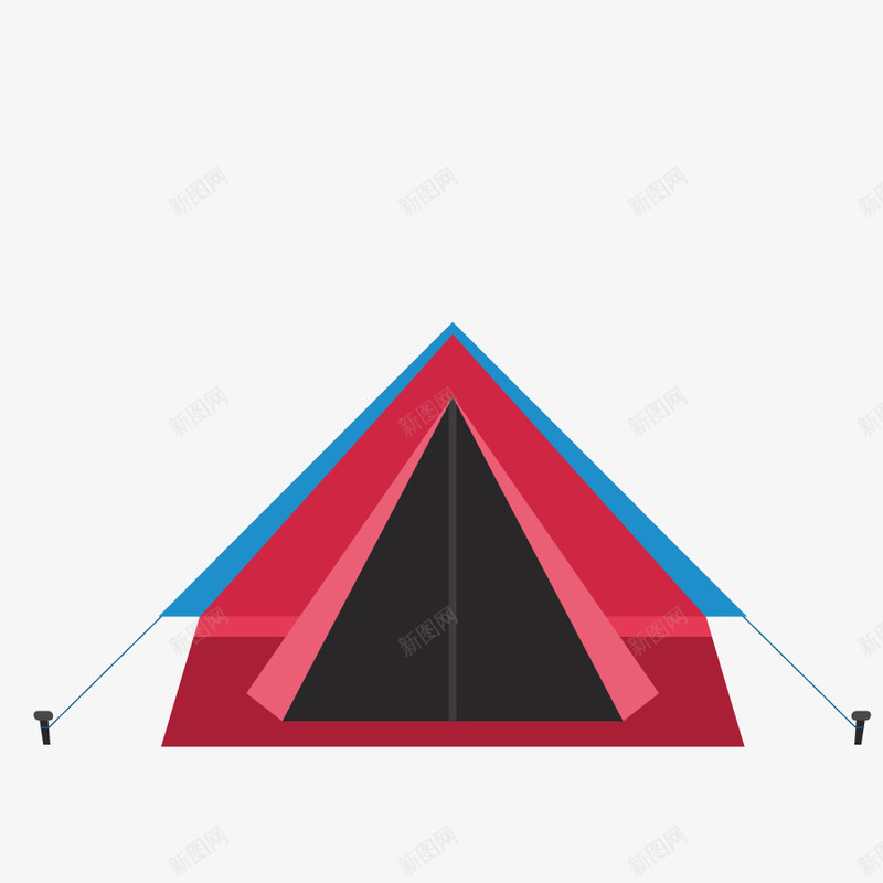 模型帐篷矢量图eps免抠素材_88icon https://88icon.com 居住 户外居住 旅游 篷子 矢量图