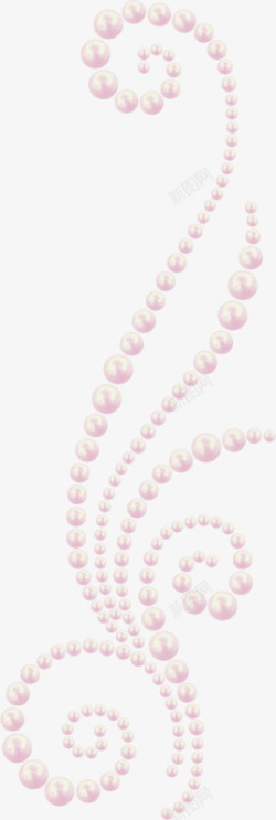 粉色珍珠项链素材
