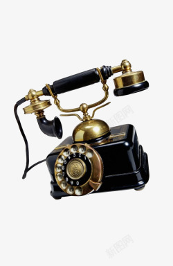 老式拨盘电话机素材