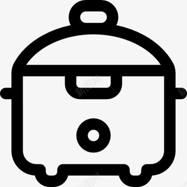 厨房用具慢炖锅图标图标