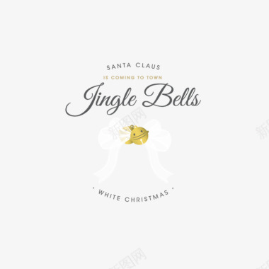 圣诞挂件装饰圣诞铃铛logo标志图标图标