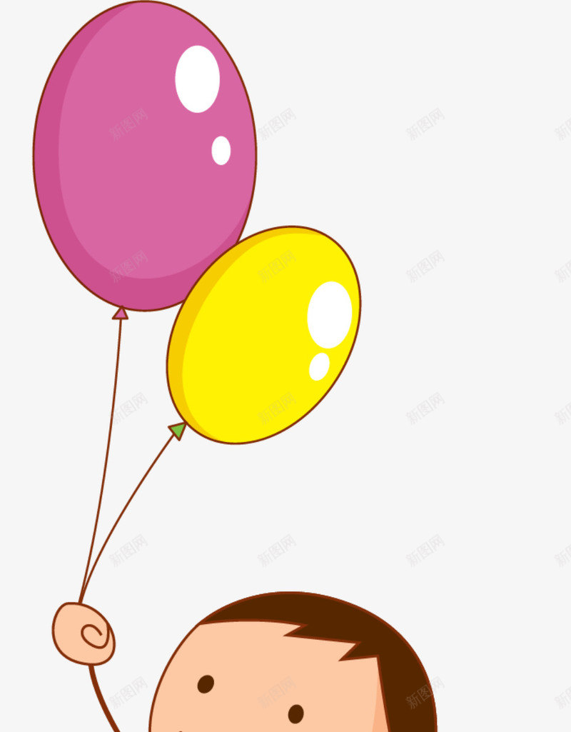 儿童节一对多彩气球png免抠素材_88icon https://88icon.com 一对气球 儿童节 卡通气球 多彩气球 玩具气球 童趣