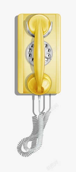 黄色电话素材